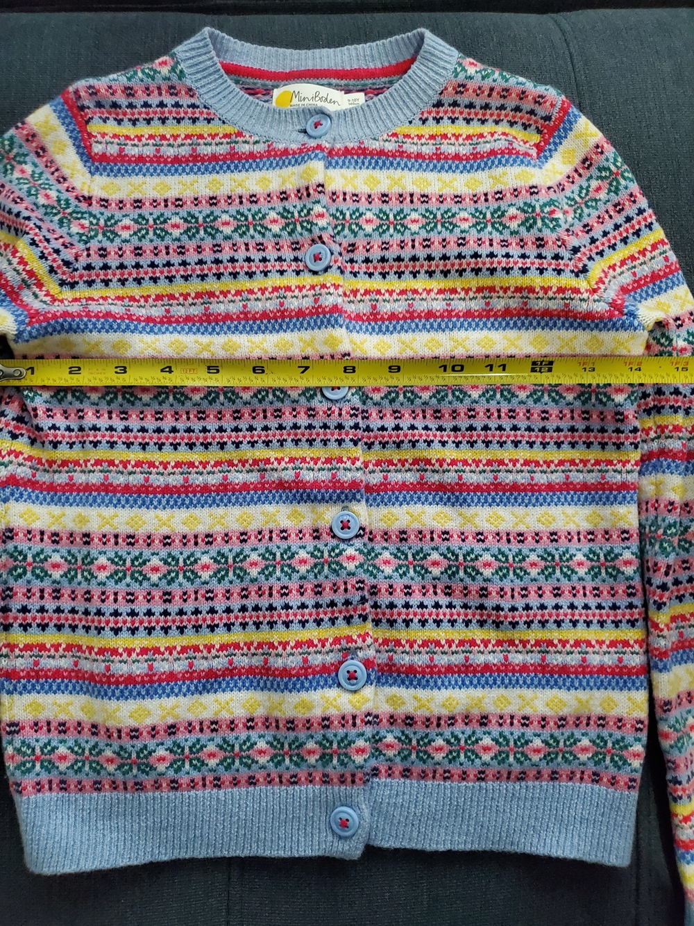 Mini Boden Fair Isle Cardigan 9-10 - Picture 4 of 4